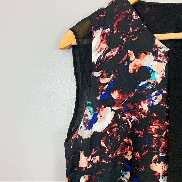 RW&CO | Womens Sleeveless Floral Dress Blouse Summer Business Casual Size Medium - Picture 8 of 8